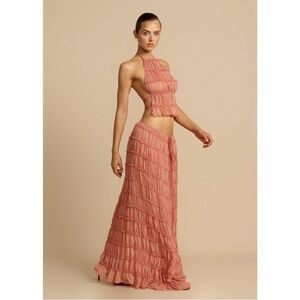 Arcina Ori Juliette Skirt Set in Peach - Size Small